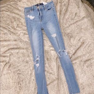 High rise super skinny jeans